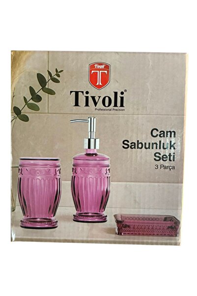 TİVOLİ Set dozator de săpun din sticlă