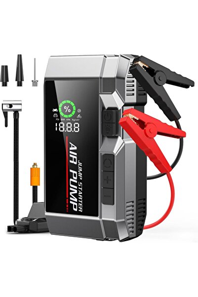 Alayjah 4 in 1 Car Jump Starter with Air Compressor 35000 mAh Battery 150 PSI...