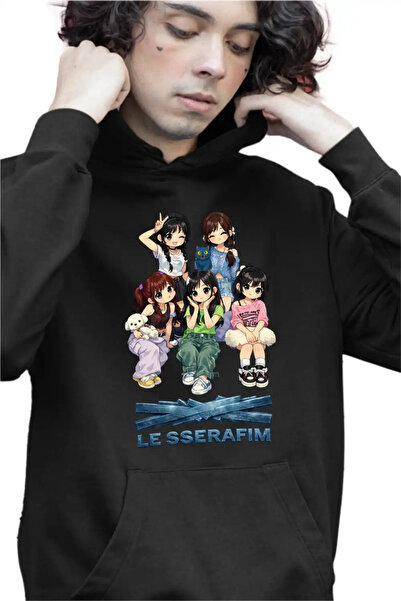 OEM Детски суичър за момчета Le Sserafim Kpop Мърч на Serafim