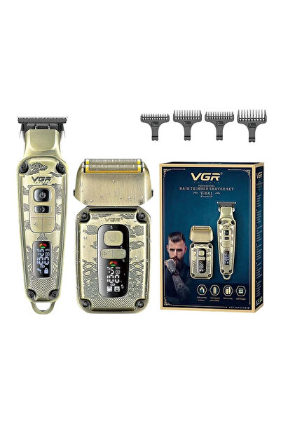 VGR Voyager VGR V-641 Σετ Κουρευτικής Μηχανής & Ξυριστικής Μηχανής 2 τεμαχίων