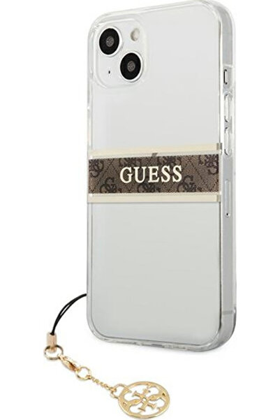 Guess Πλαστική Διαφανής/Καφέ Θήκη Πλάτης (iPhone 13 mini) - Θήκες Κινητών
