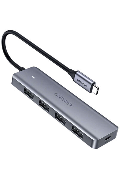 Ugreen CM 219 Διανομέας USB 5 Θυρών USB 3.0 με Σύνδεση USB-C Γκρι