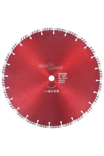 vidaxl Disc diamantat turbo pentru tăiere, oțel, 350 mm