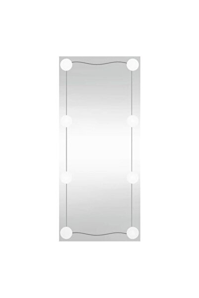 vidaxl Oglindă de perete cu lumini LED, dreptunghiulară, din sticlă, 30 x 80 cm