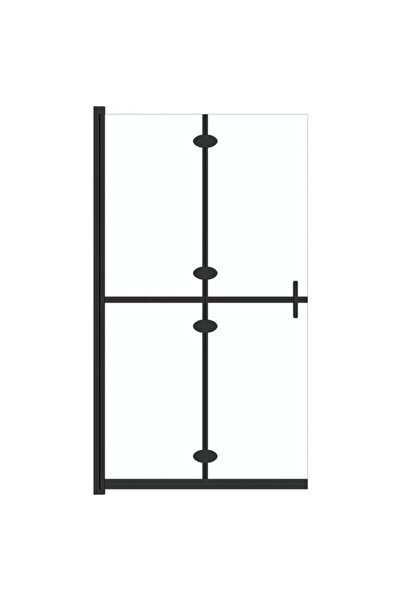 vidaxl Perete de duș pliabil tip walk-in 110 x 190 cm din sticlă ESG transpar...
