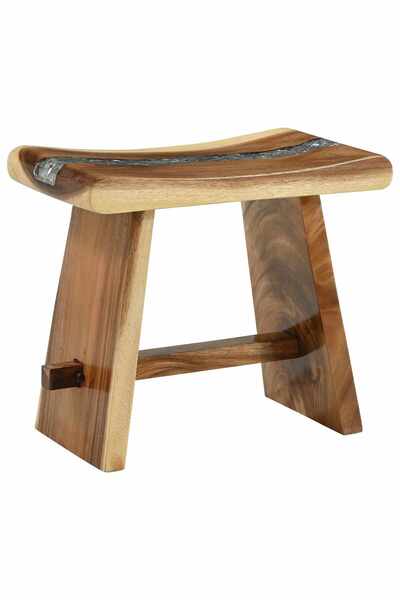 vidaxl Scaun de duș 50 x 30 x 44 cm Lemn solid de suar