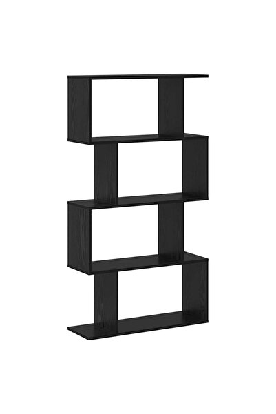 vidaxl Dulap pentru cărți Stejar Negru 70 x 24 x 129 cm Lemn compozit