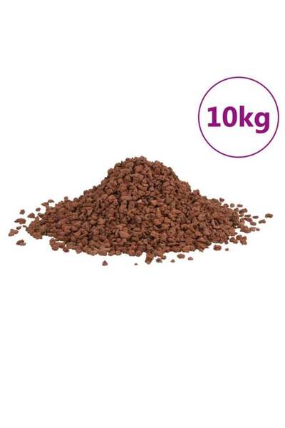 vidaxl Pietre vulcanice, 10 kg, roșii, 5-8 mm