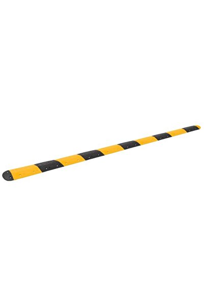 vidaxl Limitator de viteză galben și negru, 517 x 32.5 x 4 cm, cauciuc
