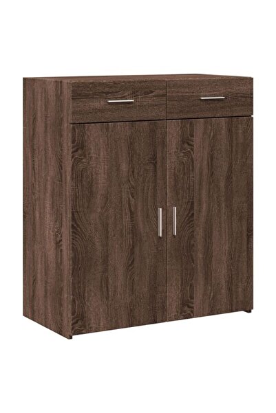 vidaxl Dulap, stejar maro, 80 x 42.5 x 93 cm, lemn prelucrat