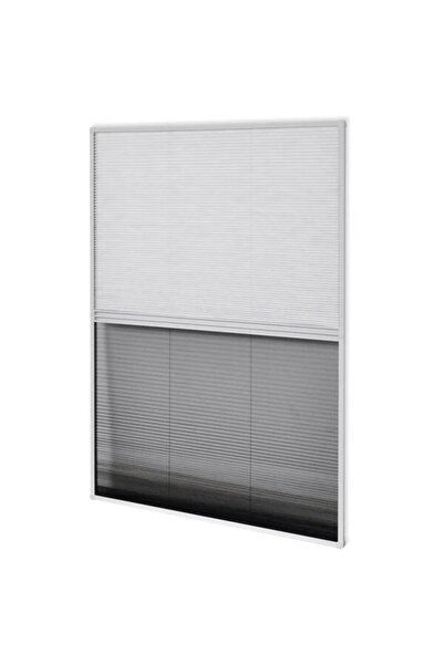 vidaxl Plasă plisată anti-insecte pentru fereastră de aluminiu 60 x 80 cm cu ...