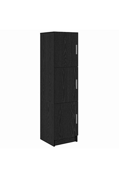vidaxl Bufet Stejar Negru 31.5 x 32 x 122.5 cm