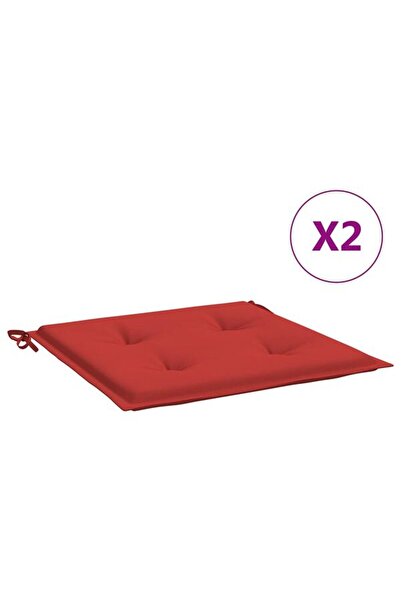 vidaxl Perne pentru scaune de grădină 2 buc. roșu 40 x 40 x 4 cm țesătură Oxford