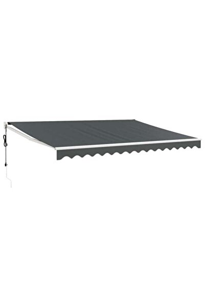 vidaxl Copertină retractabilă automată, antracit, 4,5 x 3 m