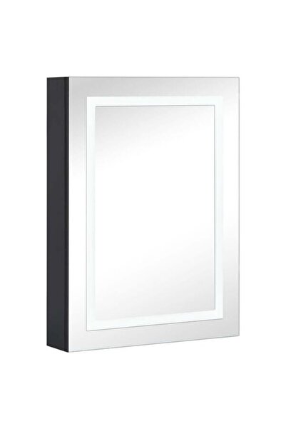 vidaxl Dulap de baie cu oglindă și LED-uri, 50 x 13 x 70 cm