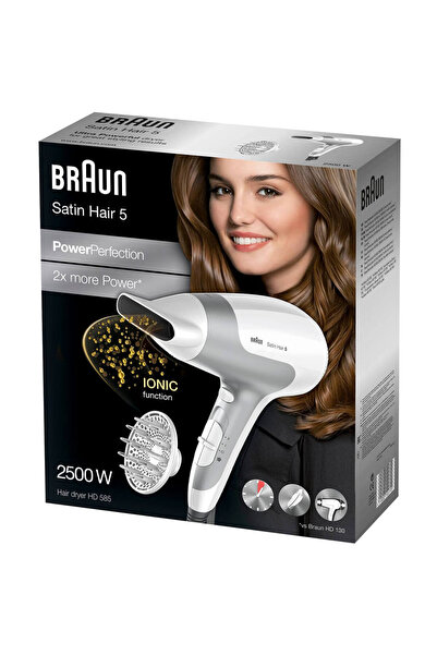 Braun Satin Hair ( 5 ) Iontec Technology Hair Dryer 2500 Watt Hd 585