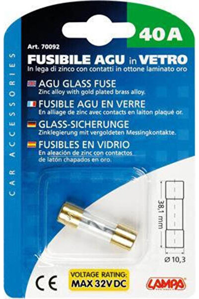 Lampa AGU Γυάλινη Ασφάλεια 40 Α