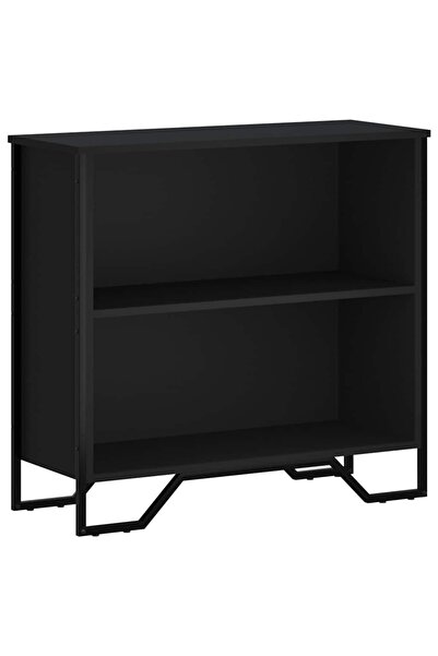 vidaxl Bibliotecă, negru, 80x31x74,5 cm, lemn prelucrat