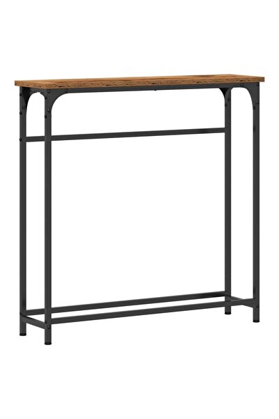 vidaxl Masă de consolă Lemn vechi 75 x 19,5 x 75 cm Lemn compozit