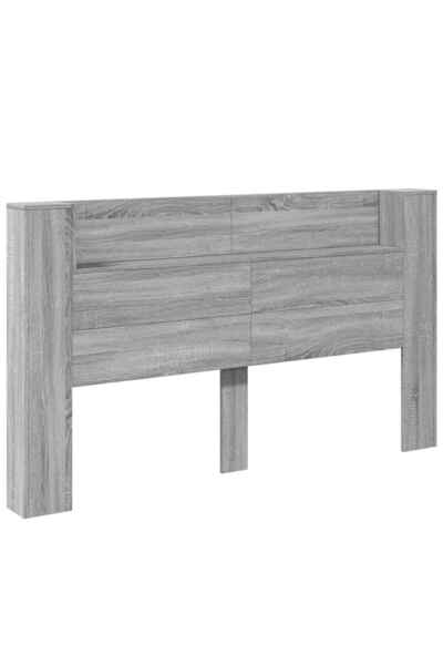 vidaxl Tăblie cap Gri Sonoma 180 x 16,5 x 103,5 cm Lemn compozit