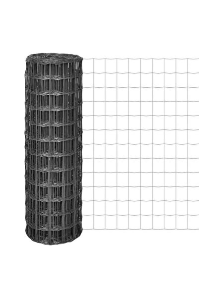 vidaxl Gard Euro, gri, 10 x 1.2 m, oțel