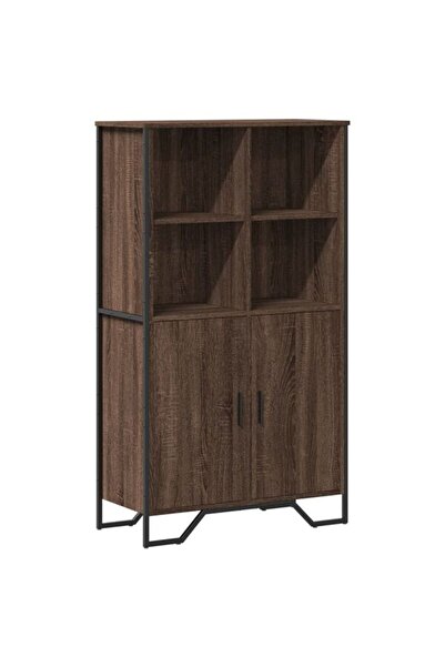 vidaxl Dulap înalt, stejar maro, 79,5 x 35,5 x 137,5 cm, lemn prelucrat