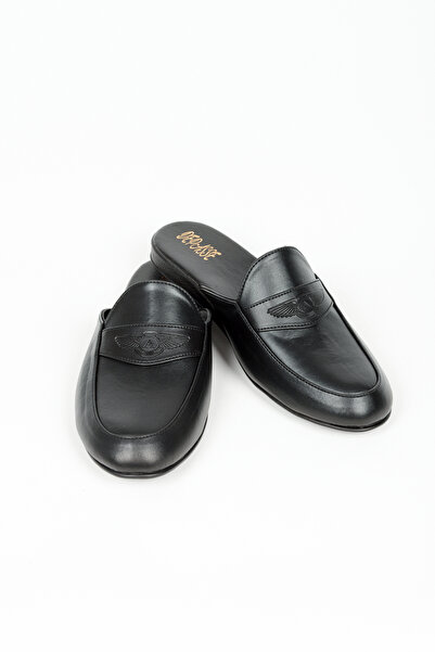 DEPASSE Armalı Men's Leather Slippers Groom's Dowry and Guest Slippers