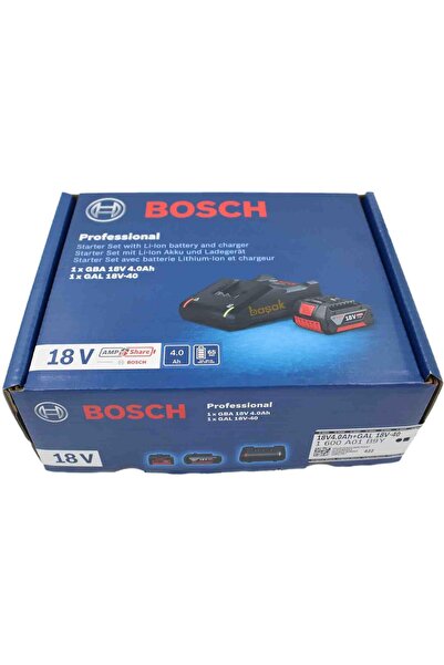 Bosch 18V 1x4.0 Ah Akü-Gal 18V-40 Şarj Cihazı Seti 1600A01B9Y