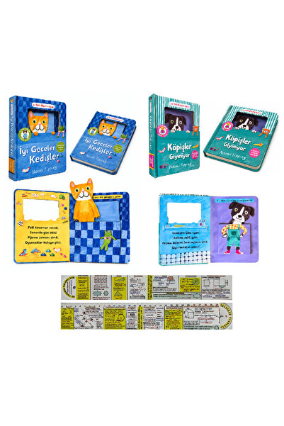 Beta Yayınları İyi Geceler Kedişler + Köpişler Giyiniyor 2 Kitap Set + Özel C...