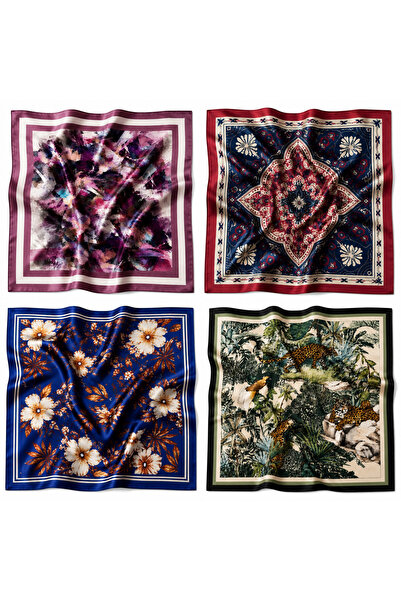 Mavi Masal Set de 4 eșarfe și bandane multicolore