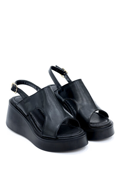 kajal ayakkabı Dl 55 Thick Sole Sandals with Back Strap