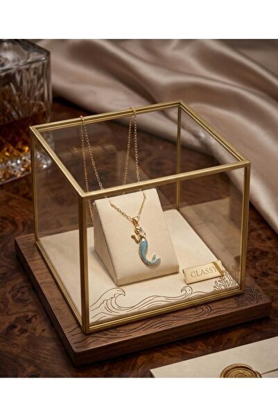 Classy Kadın Gold Deniz Kızı Figürlü Kolye - Minimalist Şık Takı Hediyelik