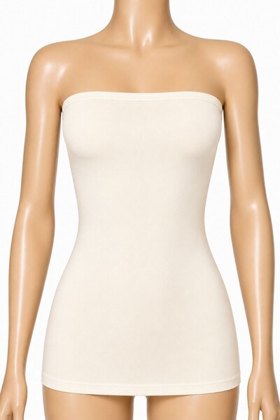YILDIZ Lycra Women's Strapless Undershirt Ecru 3-Pack