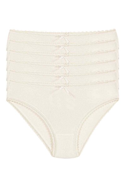 YILDIZ Bamboo Lace Bikini Women's Panties Ecru Pack of 6