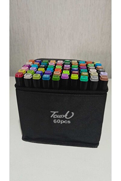 Fidanx Marker Felt-Tip Pen Set 60 Colors Double Tipped Professional Drawing &...