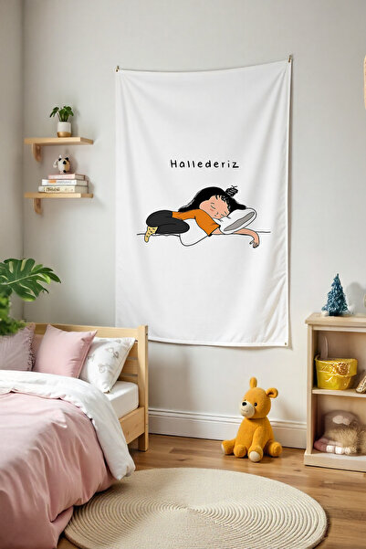 Tepeli Home Humorous Funny Aesthetic Wall Covering – Anime Room Decor Tapestr...