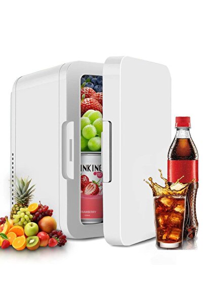 ANYOUI Bedroom Mini Fridge, 8L Refrigerator, Low Noise Portable Fridge for Co...