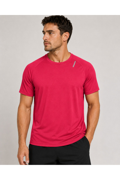 De Carte Men's Sporty Dry-Fit Breathable Sweat-Wicking Athletic Technical T-S...