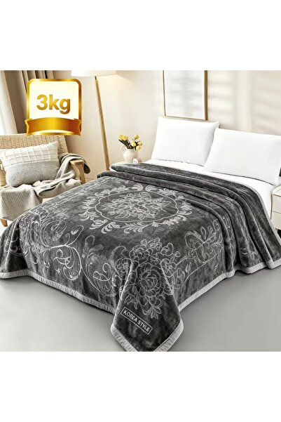 Bleco Vintage embossed flannel blanket, 160*220 cm, comfortable, portable and...