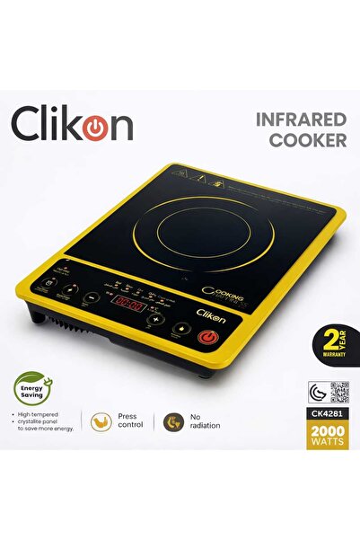 CLIKON Infrared Cooker 2000W Electric Cooktop Energy Saving