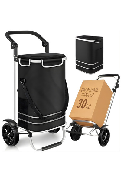 Jaskus Carucior de Cumparaturi Jaskus ®   MarketPro, Design pliabil compact, ...