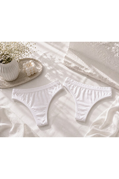 ANDINO 2'li Tanga Likra Pamuklu String Sexi Kadın Külot