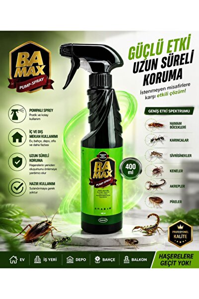 Bavet Ba-max Pump Sprey 400 ml Sivrisinek Karasinek Karınca Kene Hamamböceği ...