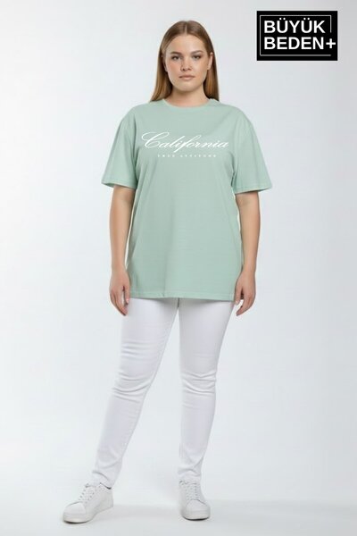 Superlife Süperlife Women's Large Size Handwritten California Printed 3Xl-6Xl...