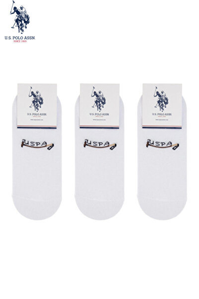 U.S. Polo Assn. 3 ζευγάρια βαμβακερές κάλτσες μπαλαρίνας για καθημερινή χρήση