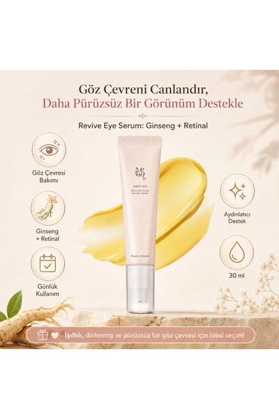 The Potions Revive Eye Serum With Ginseng Retinal Retinal Göz Serumu Kremi 30ml