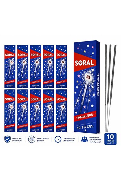 Soral مجموعة شموع متألقة بالنجوم مكونة من 100 قطعة