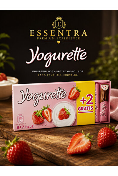 Essentra Home Çilekli Yoğurt Dolgulu Çikolata Barları 1 Paket strawberry choc...