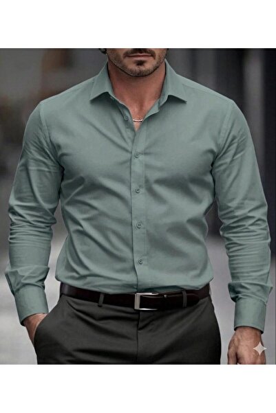 BENESSE Slim Fit Kolay Ütülenebilir Dacron Gömlek