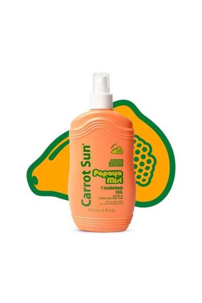 Carrot Sun Papaya Mist Tanning Oil Spray - For a quick and long-lasting tan